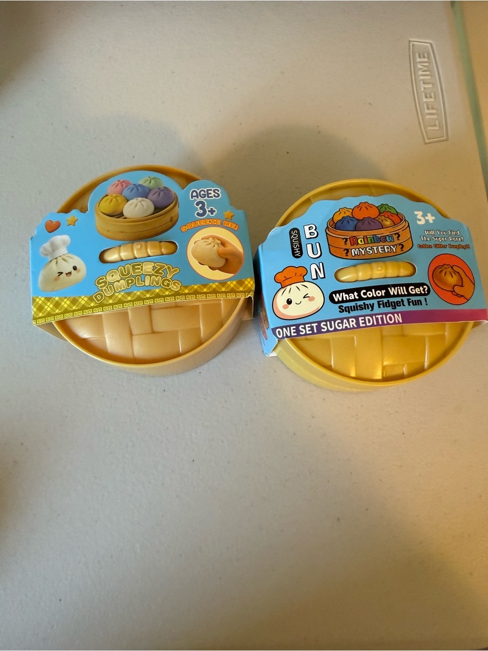 Squeezy Dumplings Squishy Fidget Toy - Yellow Case